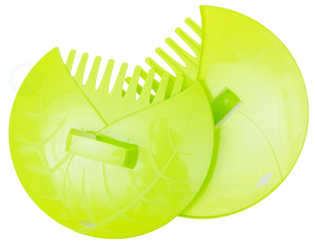 Decorative Pair of Leaf Scoops, Hand Rakes for Lawn and Garden Cleanup